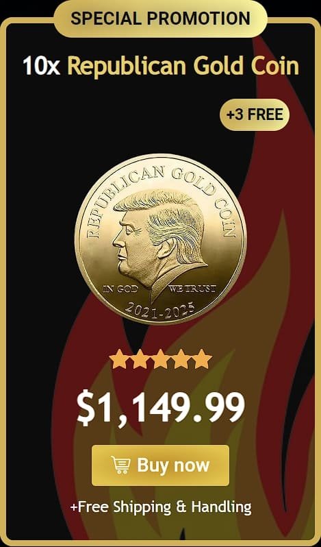 10x republican gold coin