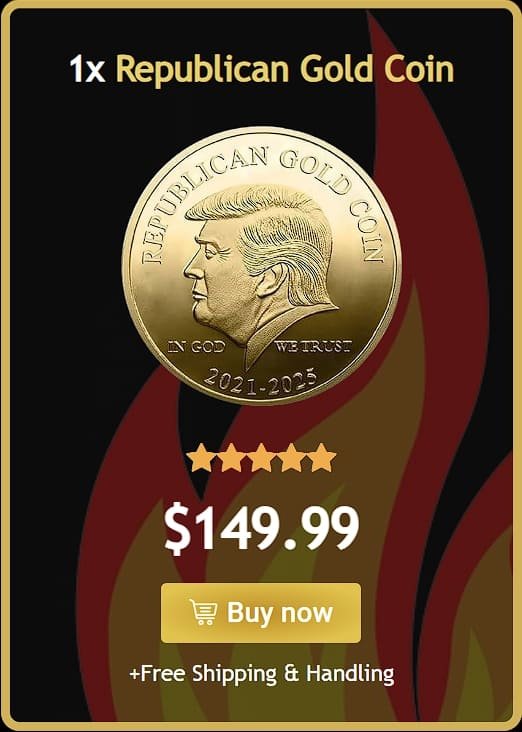 1x republican gold coin