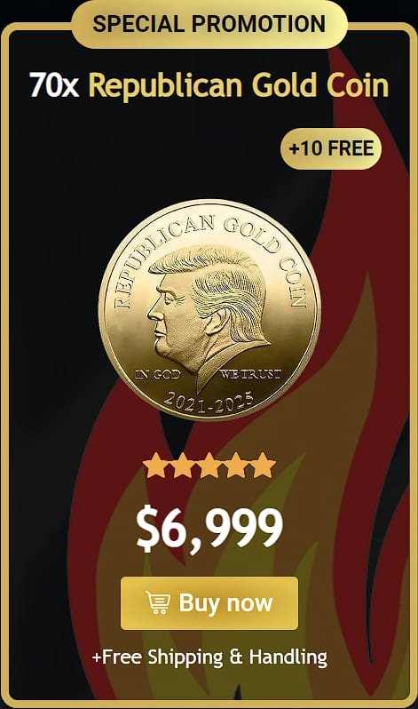 70x republican gold coin